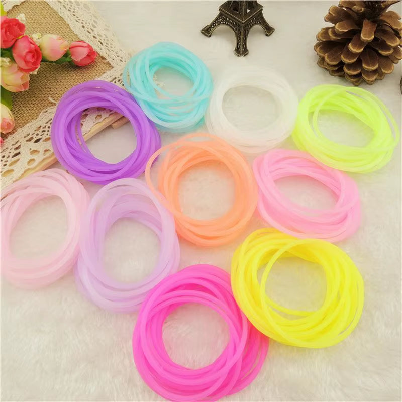 Pulseras Luminosas De Silicona Para Hombre Y Mujer, Brazalete De Goma Fluorescente De Neón, 20 Unidades, Venta Al Por Mayor