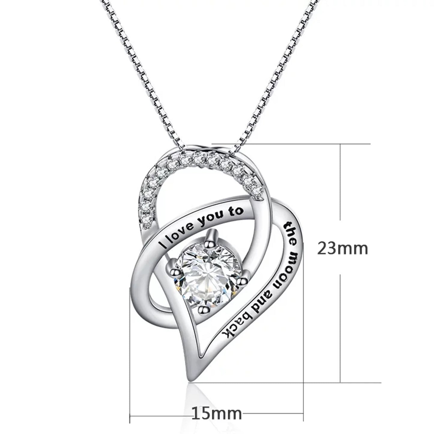 Mothers Day Gifts for Mom, Preserved Real Rose with 925 Sterling Silver Love Necklace, Eternal Rose Flower with Jewelry Storage Box, Gifts for Her