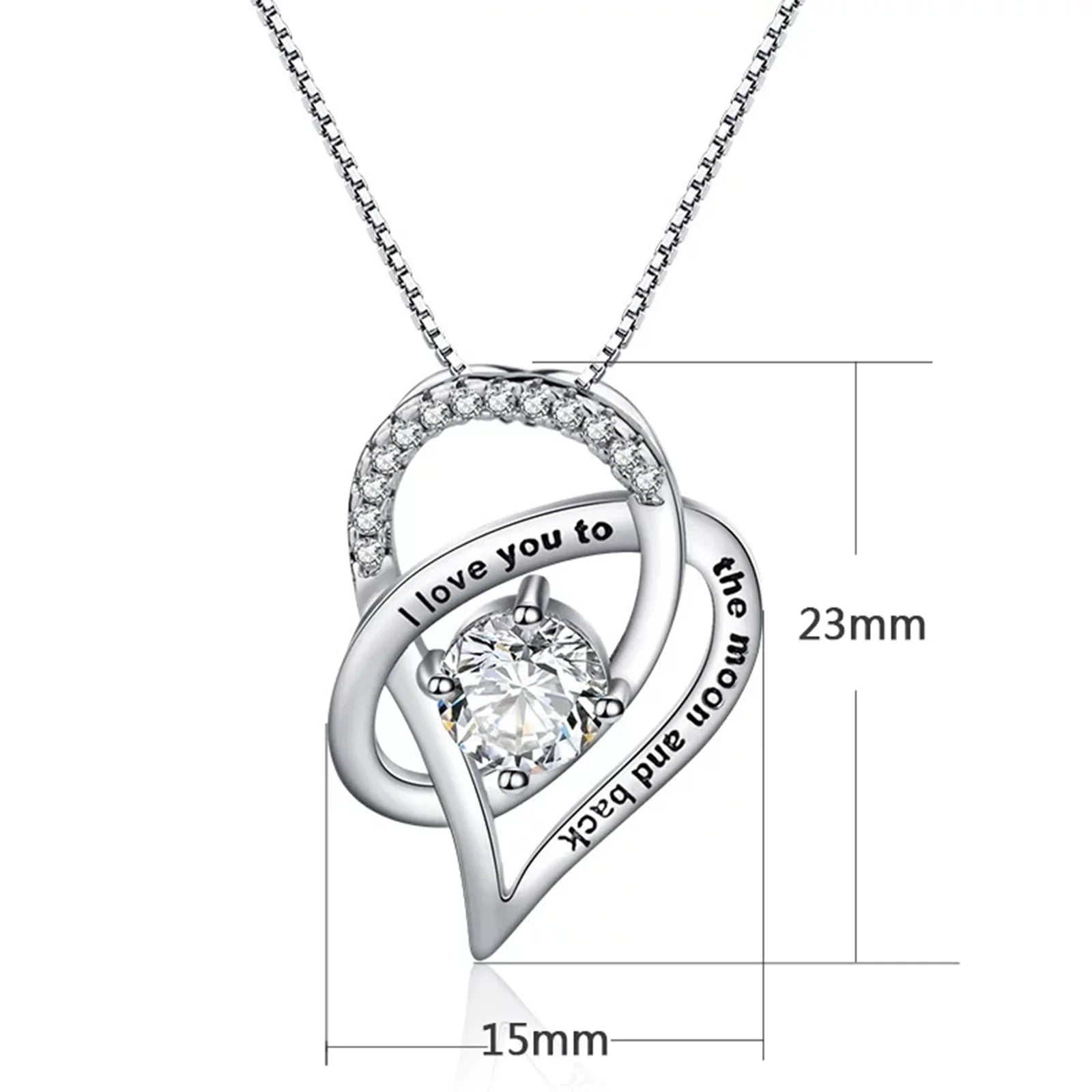 Mothers Day Gifts for Mom, Preserved Real Rose with 925 Sterling Silver Love Necklace, Eternal Rose Flower with Jewelry Storage Box, Gifts for Her