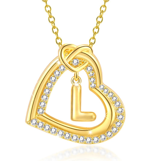 14K Rose Gold Love Heart Initial Necklaces for Women CZ Hypoallergenic Heart Pendant Necklace for Girlfriend Mom Wife Daughter Bubble Letter T Necklace Jewelry Birthday Valentine'S Day Gifts