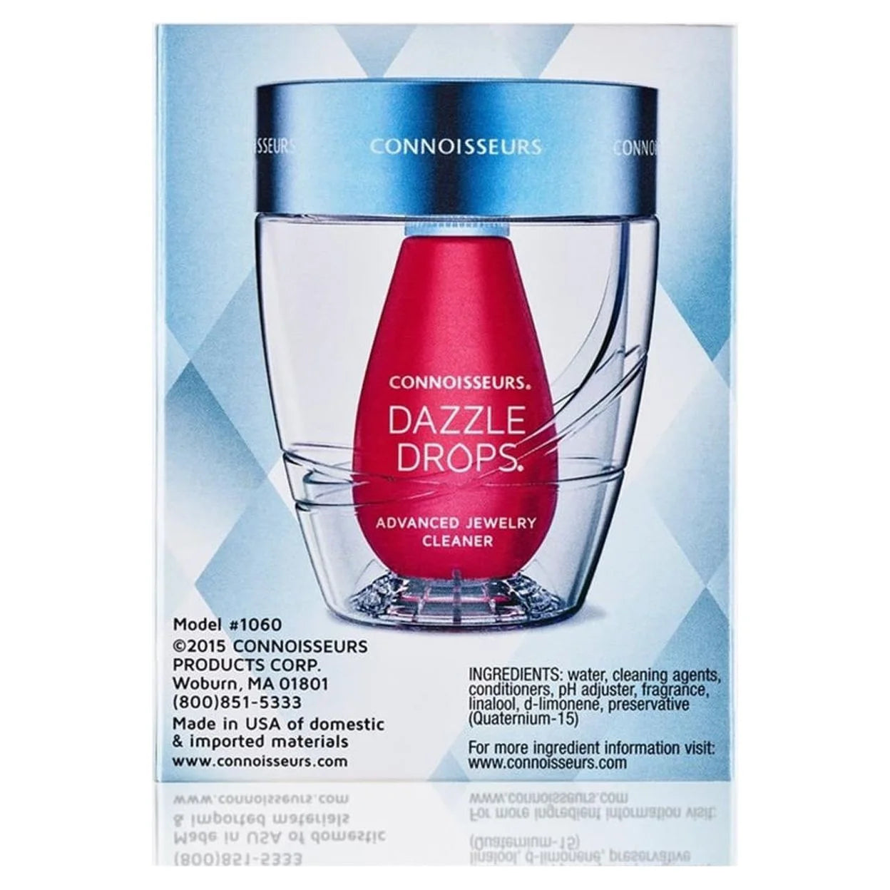 Dazzle Drops Advanced Jewelry Cleaner, Cleans Gold, Platinum, Diamonds and All Gemstones Red, 1 Fl. Oz.